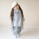 utatane 女児（3歳）七五三 着物 被布セット 華やか 可愛い系 花柄 青系|キッズ|キッズ / ジュニア