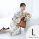 utatane 浴衣3点セット（TL） 高級変わり織り 古典柄 レトロ アンティーク系 萩 ベージュ系|浴衣（ゆかた）|レディース