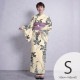 浴衣3点セット ニコアンティーク 大人 綺麗 系 藤 ベージュ 系|浴衣（ゆかた）|レディース