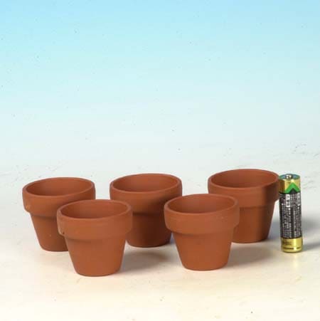 鉢：国産素焼き深鉢1.5号 5個セット*資材 | 盆栽鉢・水盤,お買い得