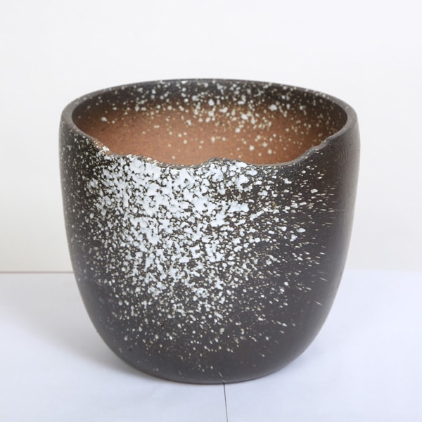 鉢：萬古焼ちぎり鉢 18.5cm*資材 | 盆栽鉢・水盤,お買い得小鉢,土物