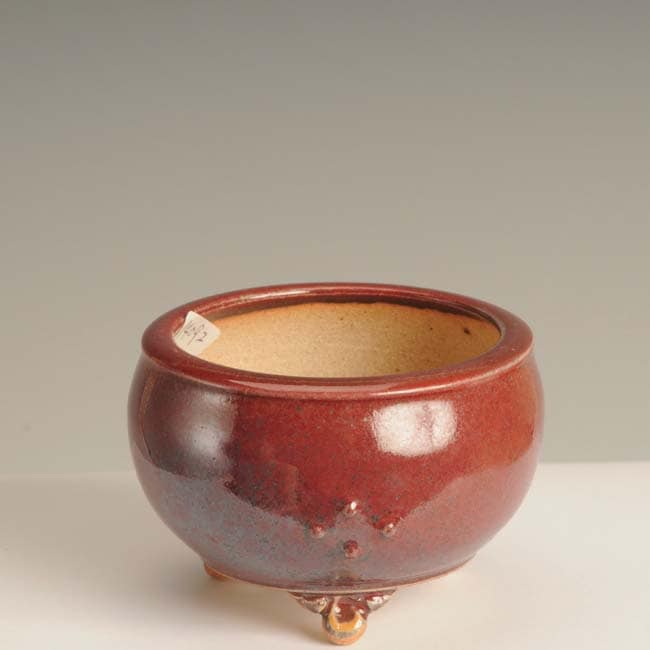 小品盆栽鉢 / 作家：英明 盆栽小鉢：英明（耀山） (六角鉢 7.7cm)* 資材 : 遊恵盆栽 Yahoo