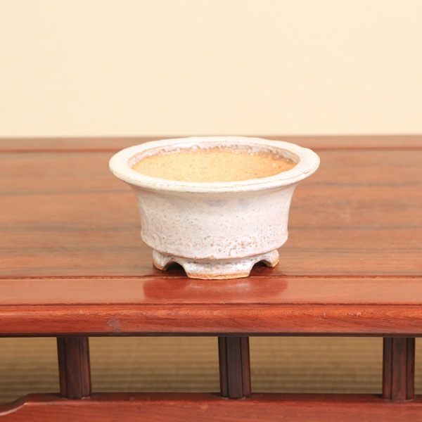 446.春嘉 黄釉丸鉢 盆栽鉢 植木鉢 13.5*6cm 446.春嘉 黄釉丸鉢 盆栽鉢 植木鉢 13.5*6cm