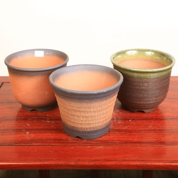 鉢：萬古焼深鉢 5号 15.5cm*資材 | すべての商品 | 遊恵盆栽 本店