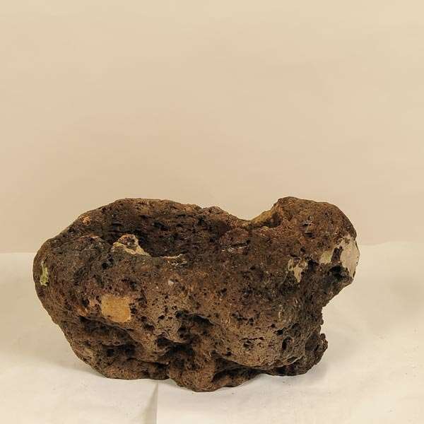 盆石　稽古用　軽量石C 鉢：薩摩軽石鉢 L*資材 16～21cm | 水石・飾り石,軽石・付け石