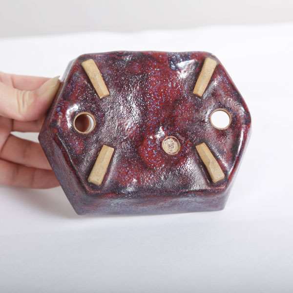 鉢：和雀(わじゃく) 13.5cm 【現品】 【送料無料】*資材 | 盆栽鉢