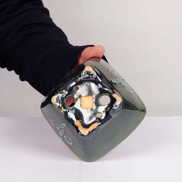 平安虹泉　ミニ盆栽鉢【縦6×横6×高さ5cm】 現代小鉢：平安虹泉 正方鉢 11.0cm【現】 | すべての商品 | 遊恵盆栽