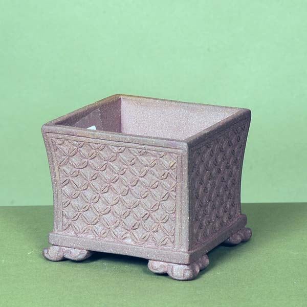 土交 正方 深め 盆栽鉢