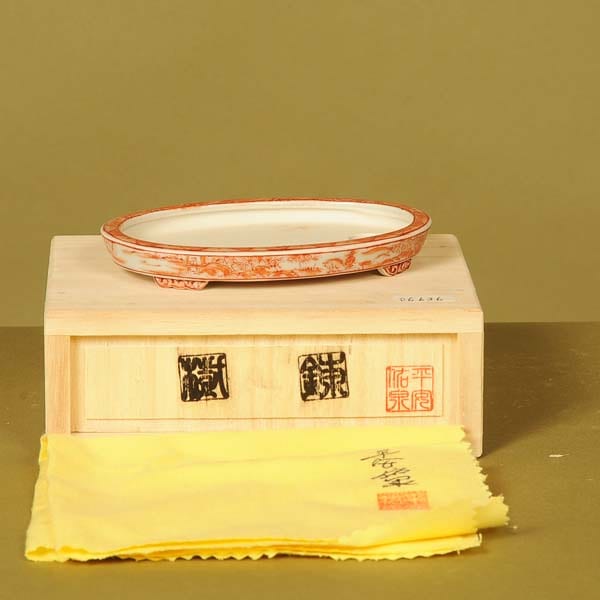 現代小鉢：平安祐泉 楕円鉢 11.4cm【現】 | すべての商品 | 遊恵盆栽