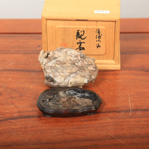 水石　勝浦川石　滝石　生石 水石：勝浦川石 (銘 『紀雲』) 【現品】*資材 かつうら | 水石・飾り石