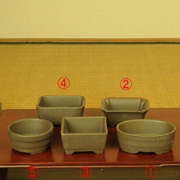 国産鉢：土物小鉢3号 B*資材 | 盆栽鉢・水盤,お買い得小鉢,土物・焼締