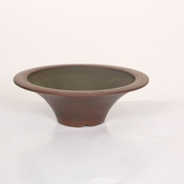 盆栽小鉢：美芸（常滑）丸陣笠高台 18.1cm | すべての商品
