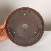 盆栽小鉢：美芸（常滑）丸鉄鉢足付 18.7cm | すべての商品 | 遊恵盆栽 本店
