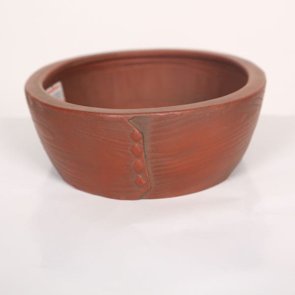 盆栽小鉢：美芸（常滑）小判木目柄入鉢 16.5cm | すべての商品 | 遊恵