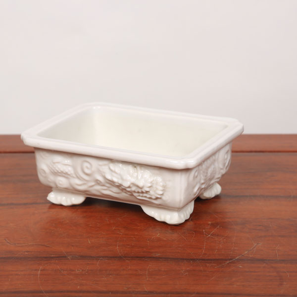 鉢：禎山 白磁長方鉢 14.0cm*資材 | すべての商品 | 遊恵盆栽 本店