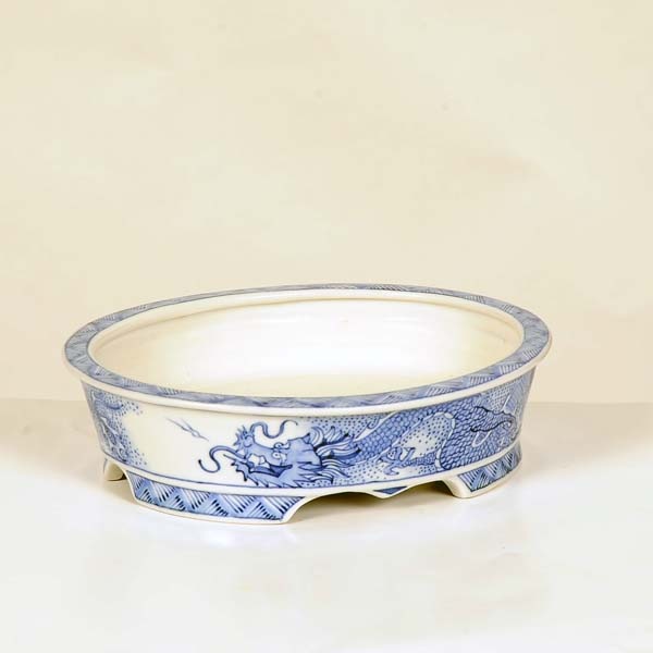 現代小鉢：月香 楕円鉢 16.0cm【現】 | すべての商品 | 遊恵盆栽 本店