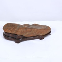 水石：瀬田川 虎石 【現品】* せたがわ セタガワ | 水石・飾り石,水石