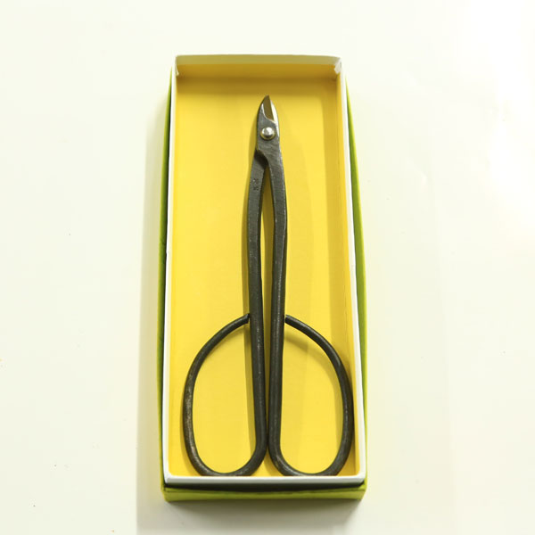 盆栽道具：隆光印 木鋏式針金切鋏（小品用）細型 177mm *資材