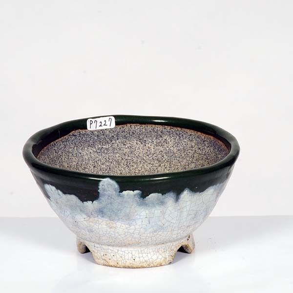 越前文山★彩色★竹箕形鉢★盆栽・山野草 越前文山☆彩色☆竹箕形鉢☆盆栽・山野草 越前文山☆彩色☆竹箕形鉢