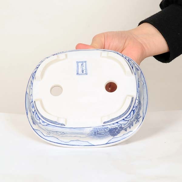 現代小鉢：月香 縁付楕円鉢 17.0cm【現】(共箱・共布 有) | 新着商品