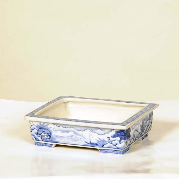 現代小鉢：月香 長方鉢 13.0cm【現】 | すべての商品 | 遊恵盆栽 本店