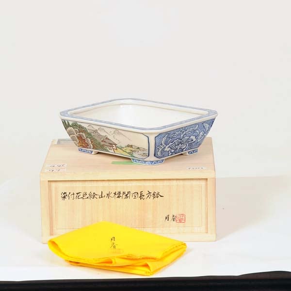 楽天市場】盆栽鉢 月香の通販 現代小鉢：月香 楕円鉢 16.6cm【