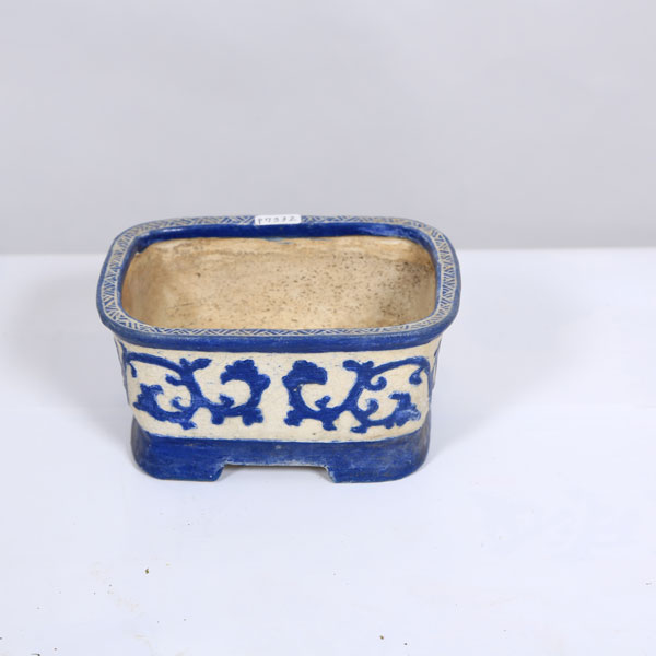 松栄喜美子　盆栽鉢　長方 現代小鉢：喜美子 長方鉢（使用感あり）15.0cm【現】 | すべて