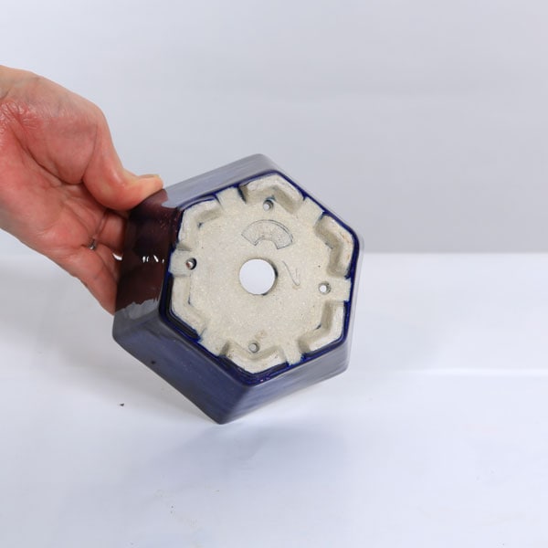 現代小鉢：鴻陽 足付六角鉢 13.2cm【現品】 | すべての商品 | 遊恵