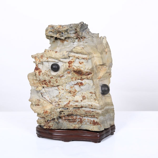 水石：玉鏡台石【現品】*資材 ぎょくきょうだい | 水石・飾り石,水石