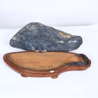 水石：石見 真黒石【現品】 | 水石・飾り石,水石 | 遊恵盆栽 本店