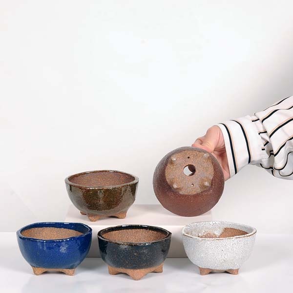現代小鉢：祥石(二代目)ゆうき*【現品】丸鉢5点ｾｯﾄ 10.0cm