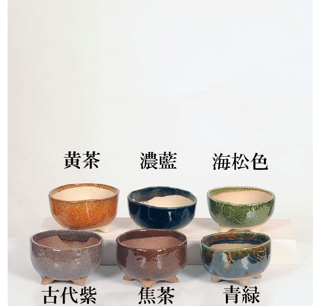 盆栽鉢　ゆうき祥石ボディー　高山画 楽天市場】盆栽鉢 高山画 ゆうき祥石ボデー 五彩山水図 六角鉢 新品