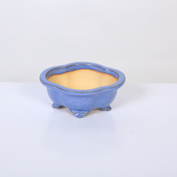 現代小鉢：昭山 足付モッコ鉢【現品】*shouzan 11.0cm | 盆栽鉢・水盤