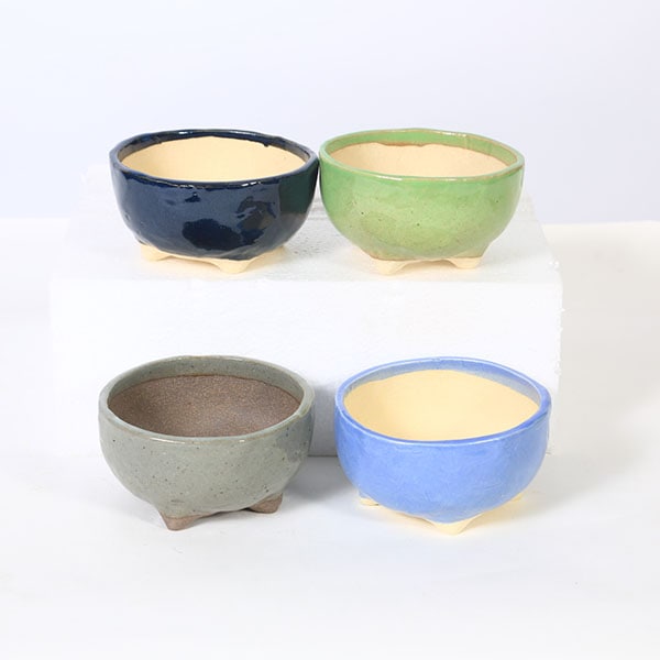 現代小鉢：祥石(二代目)ゆうき*丸鉢 4号 | 新着商品,新入荷：鉢