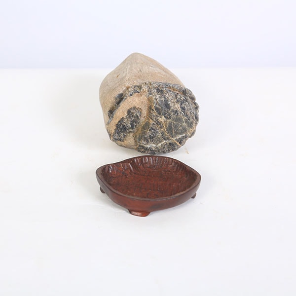 水石：貴船石・姿石（銘「狸公」）【現品】*資材 キフネ | 水石・飾り