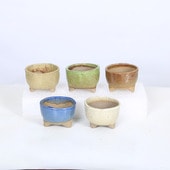 現代小鉢：祥石(二代目)ゆうき 足付丸鉢 2号* | 新着商品,新入荷 鉢