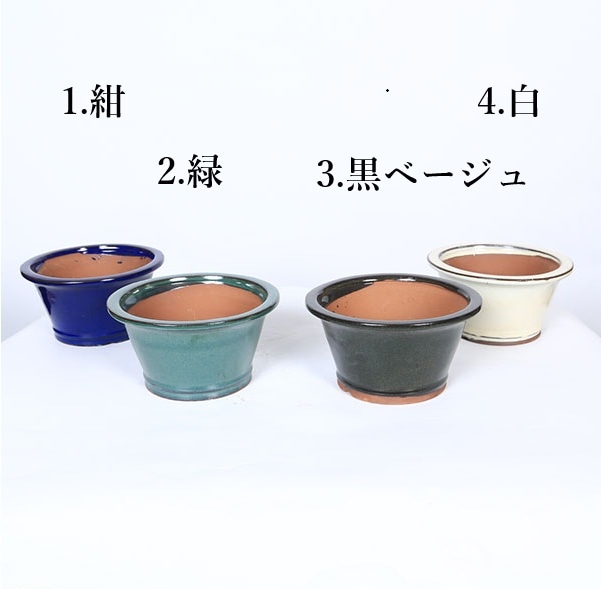 鉢：中国丸鉢16.5cm K63-3*資材 | すべての商品 | 遊恵盆栽 本店