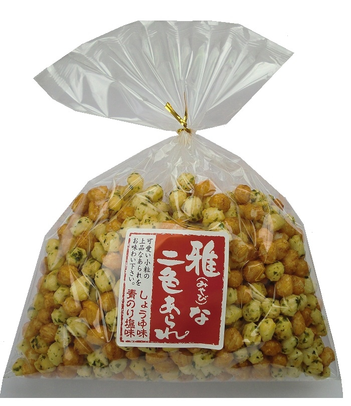 雅な二色あられ