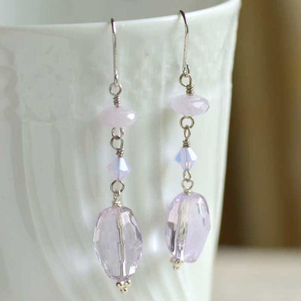ライトアメシスト・クォーツ イヤリング・ピアス