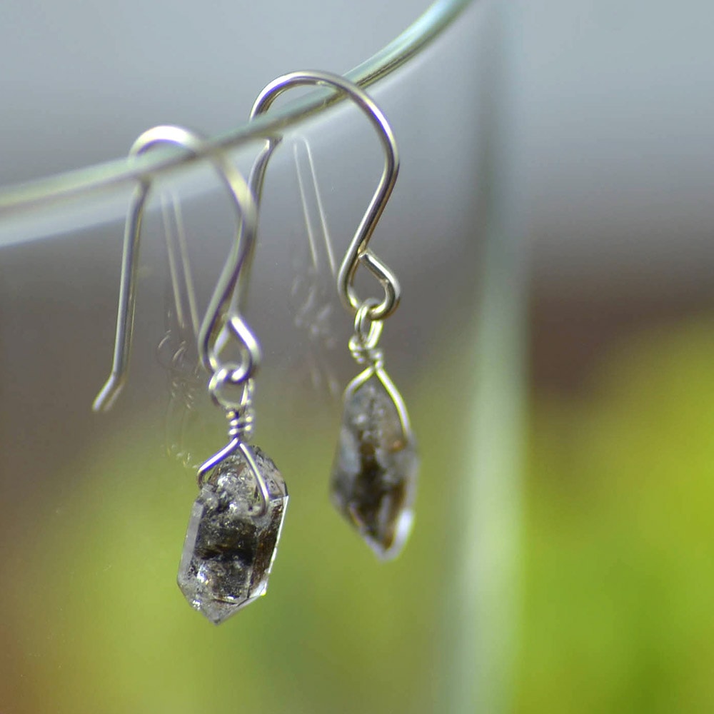 ハーキマーダイヤモンド ピアス (小)