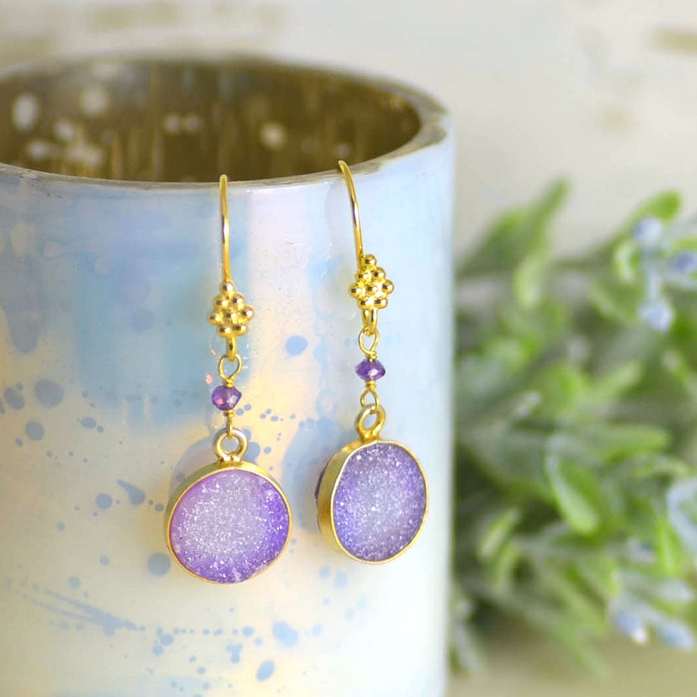 シルバー925 ドゥルージーアゲイト ピアス