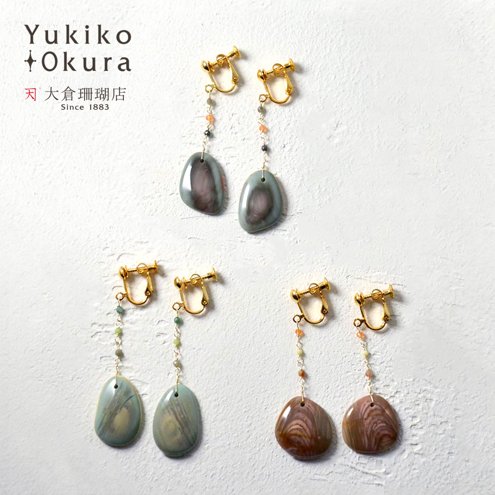 K10 インペリアルジャスパー イヤリング