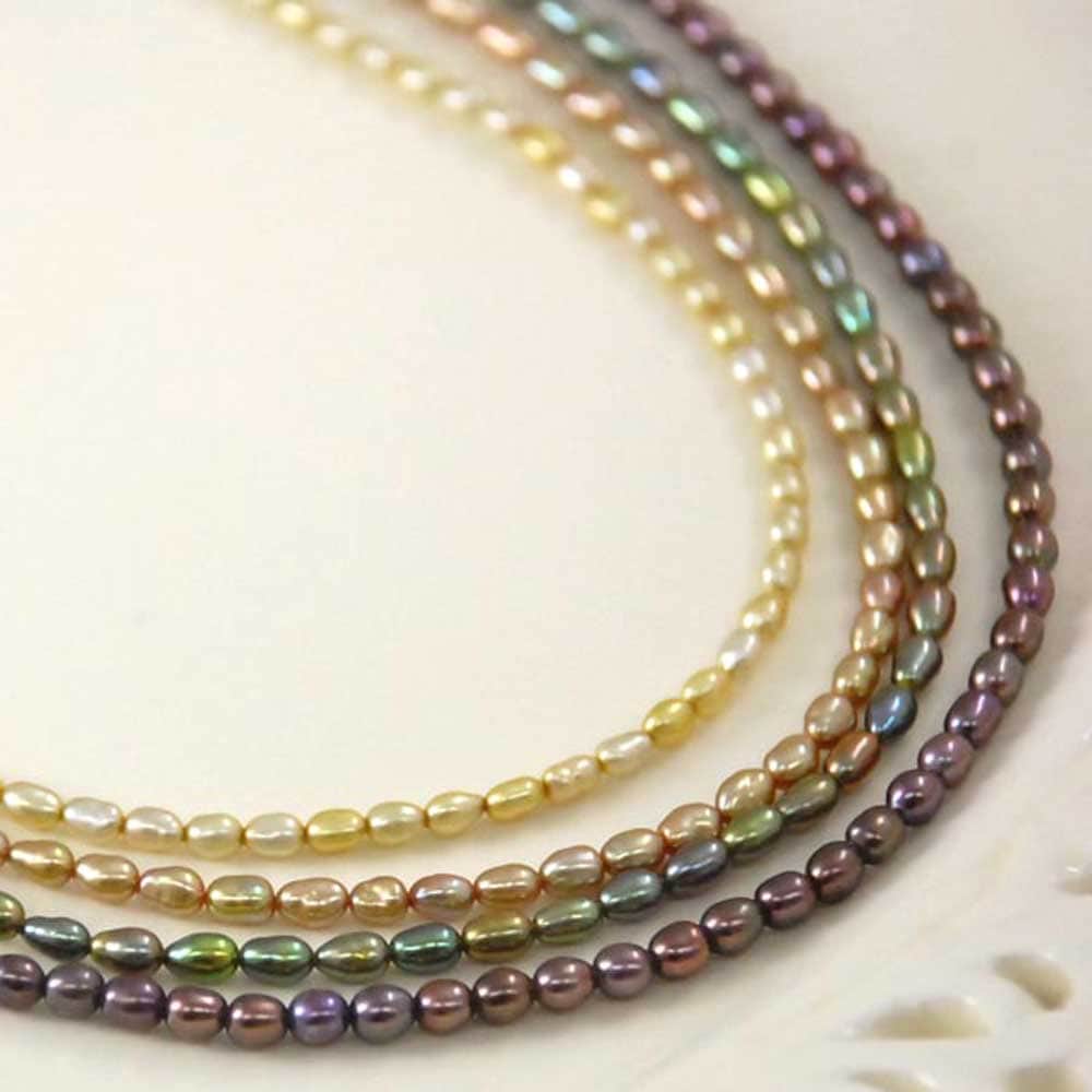 淡水 ライスパール ロングネックレス