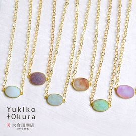 シルバー925 ドゥルージーアゲイト ラウンド チェーンネックレス