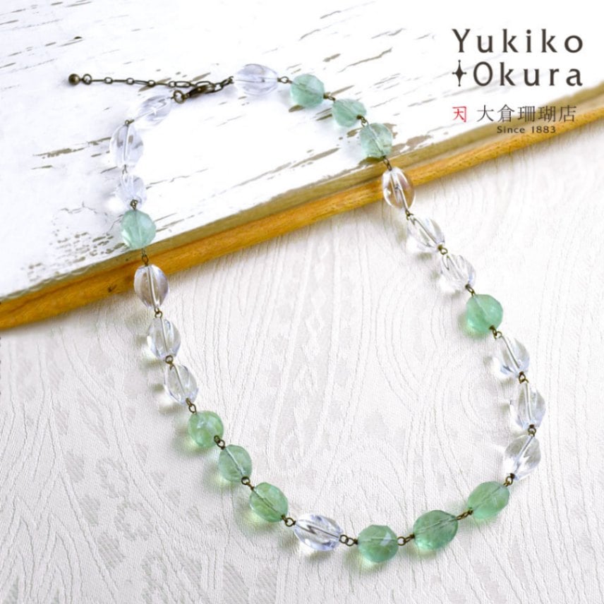 フローライト・クォーツ ネックレス