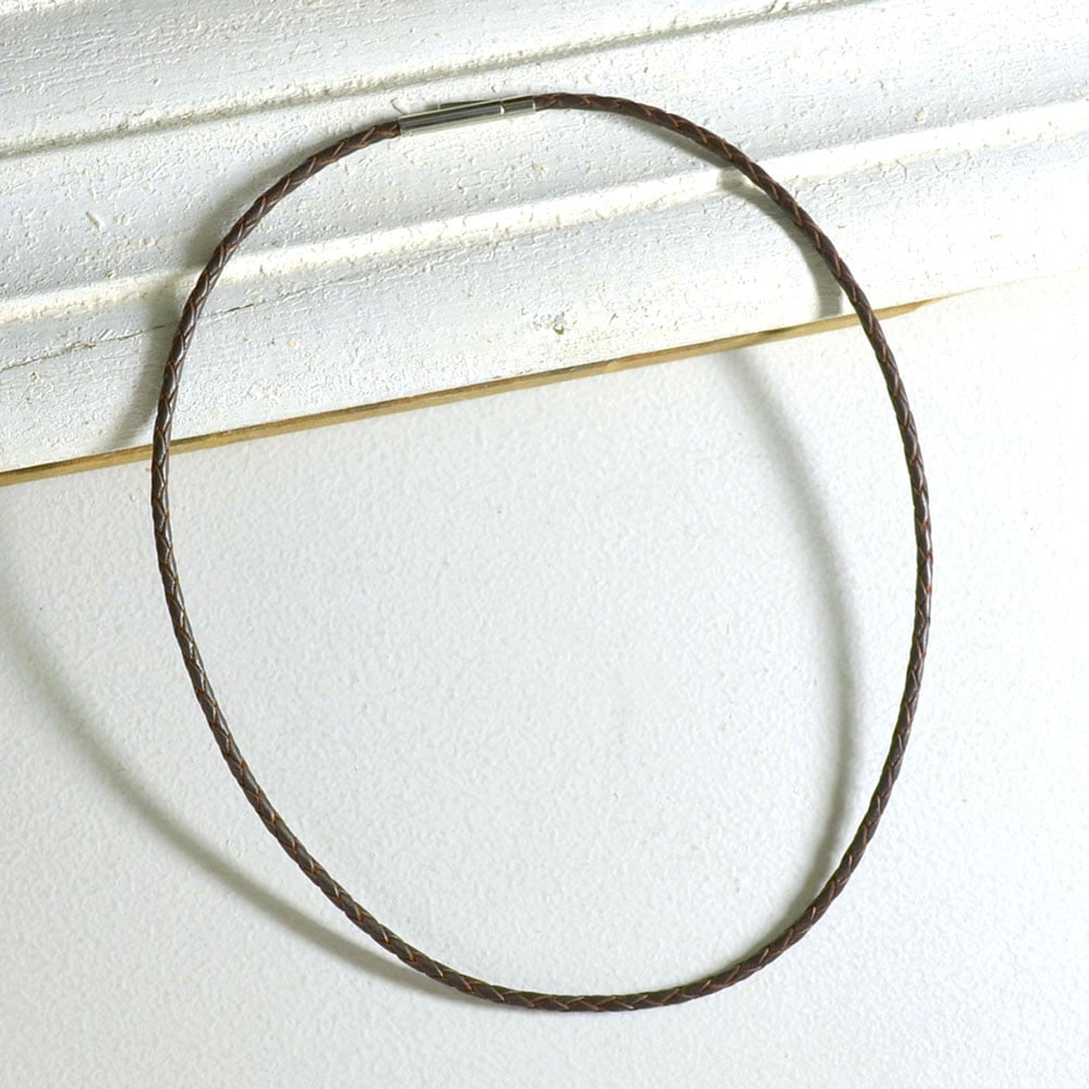 ブラウン レザーネックレス