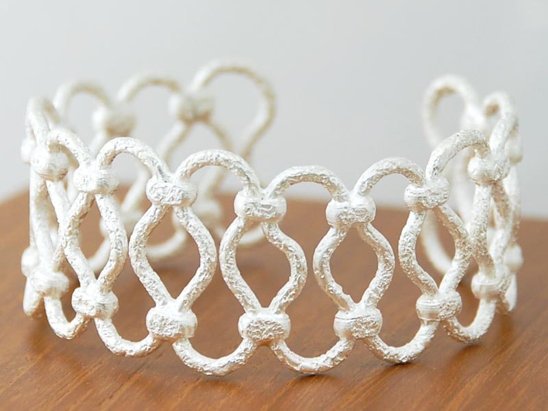 在庫限り ！SV 925 ノット風デザインバングル | Yukiko Okura