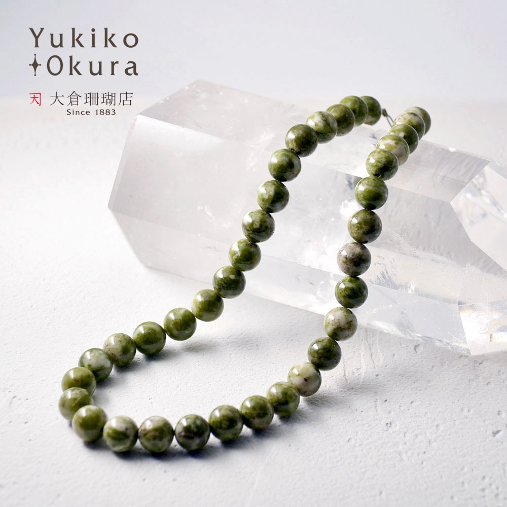 グリーンスノーフレイク ネックレス