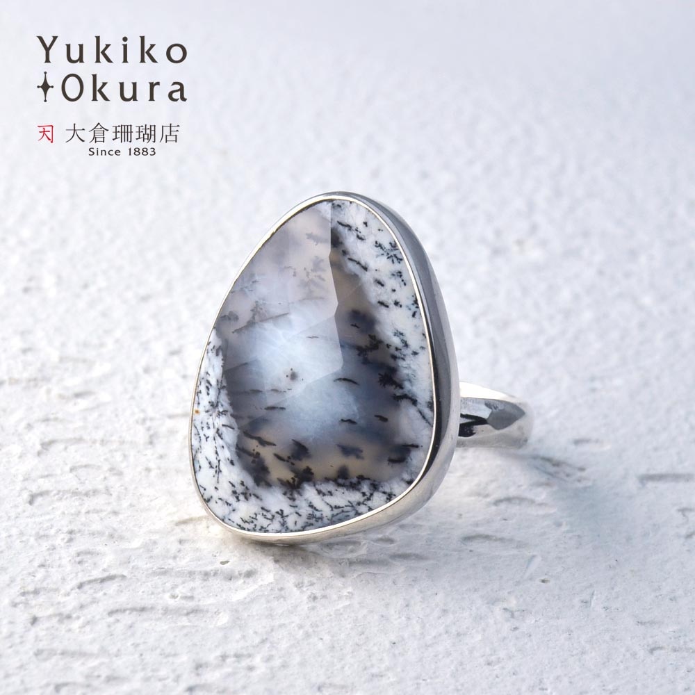 シルバー925 デンドリティックアゲイト リング