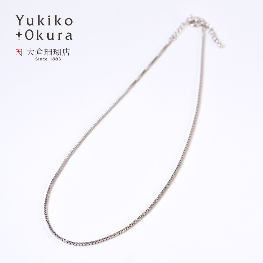 シルバー925(ロジウム仕上げ) ベネチアンチェーン